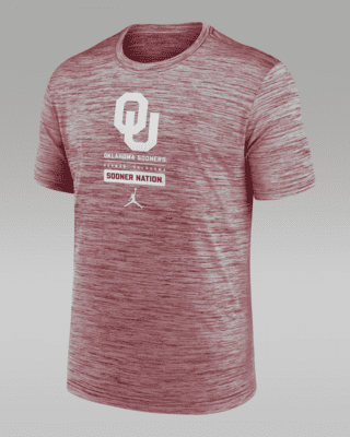 売れ筋商品|||ジョーダン Tシャツ トップス レディース Men's Crimson Oklahoma Sooners Velocity Performance T-shirt Crimson Men's Jordan Brand Heather Crimson Oklahoma Sooners Campus